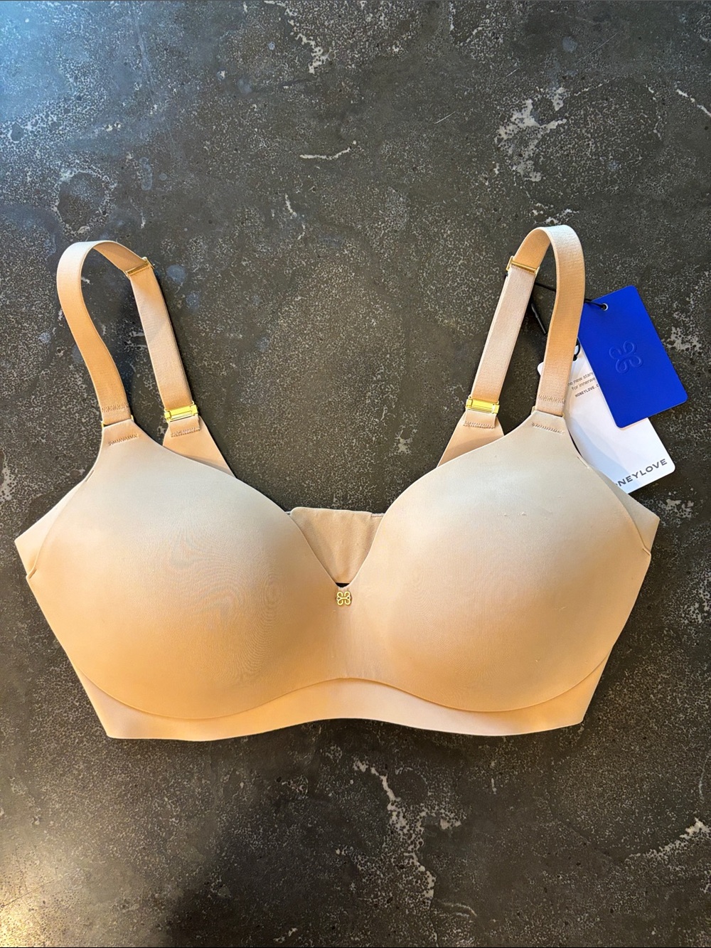 Honeylove CloudEmbrace Wireless Bra Sand 34DD(E) NEW